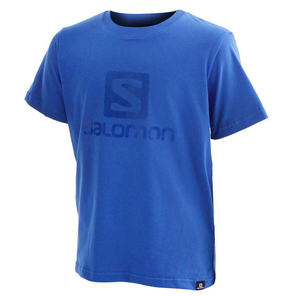 T-Shirty Dziecięce Salomon ACHIEVE SS B - Niebieskie - Polska (987-OPKQUW)